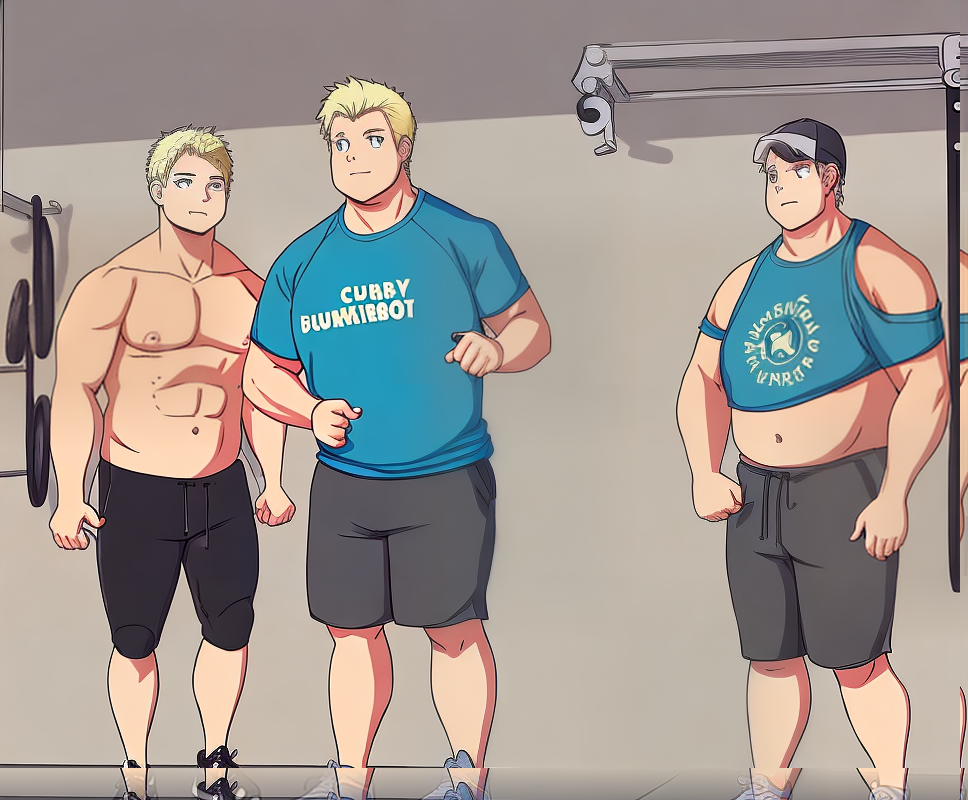 A few guys at the gym